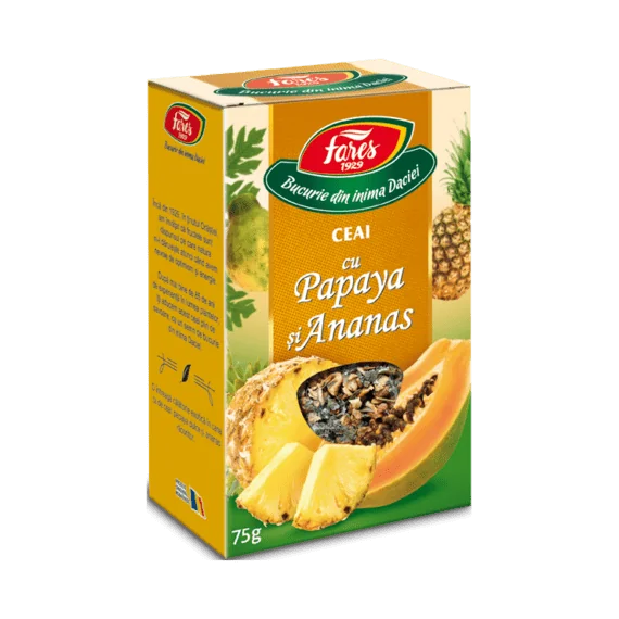 Papaya och ananas tepåse, Fares