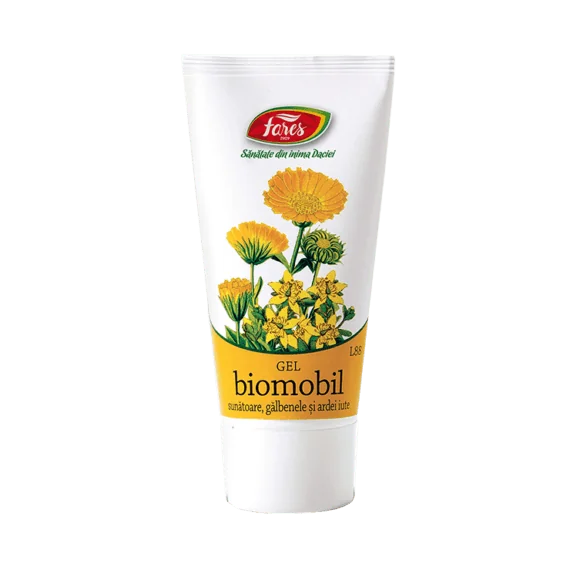 Biomobil med johannesört, kalendula och paprika, antireumatisk gel, Fares