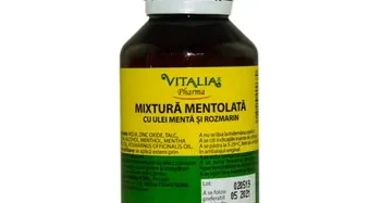 Mentolblandning med myntaolja och rosmarin, 100g, Vitalia